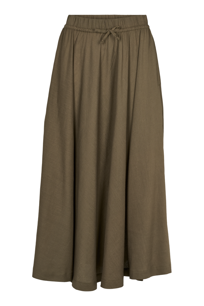 basic-apparel-carina-skirt-sea-turtle-maxirock-leinen-ecovero image 5