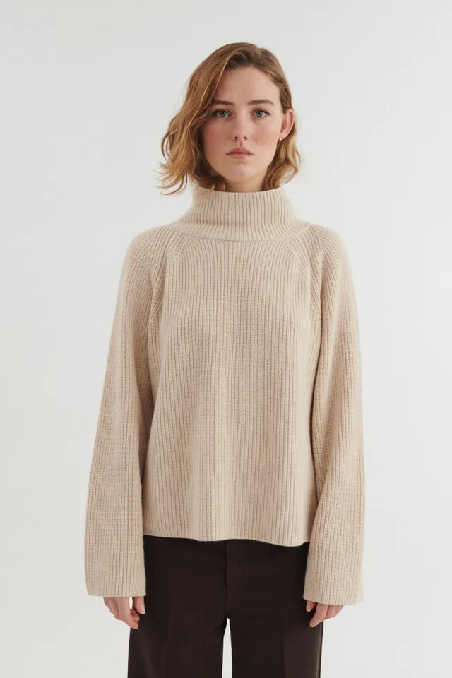 basic-apparel-cady-raglan-sweater-beige-mel-wolle-cashmere image 1