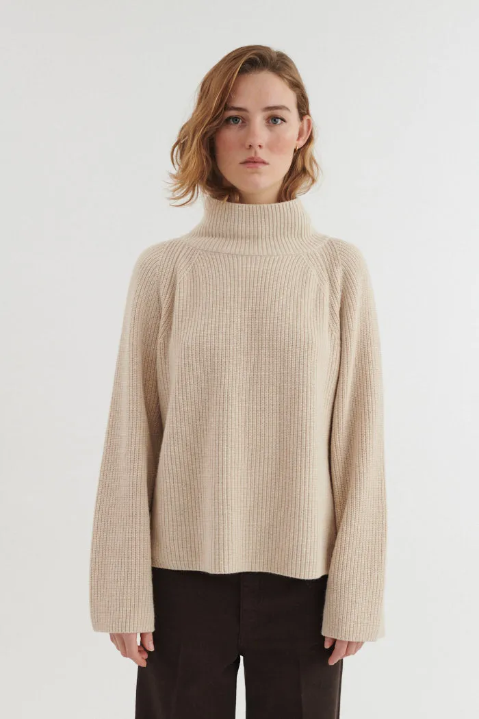 basic-apparel-cady-raglan-sweater-beige-mel-wolle-cashmere image 1