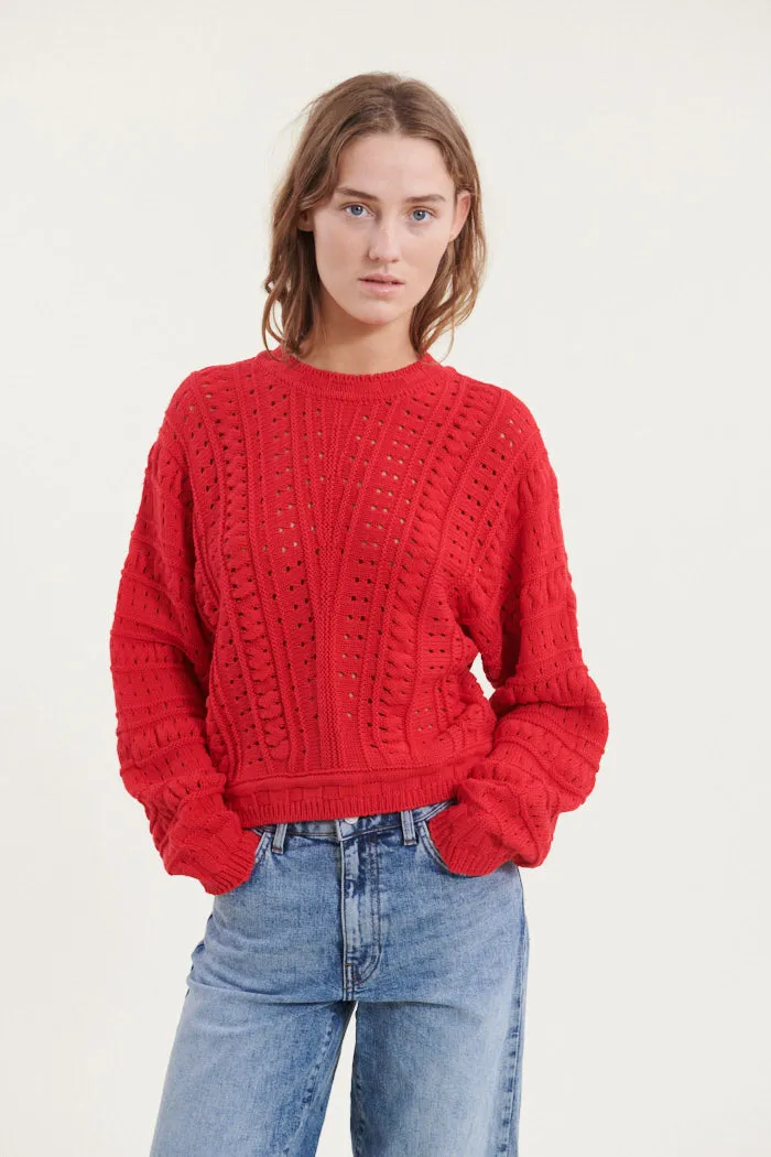 basic-apparel-winie-biaz-pullover-high-risk-red-bio image 1