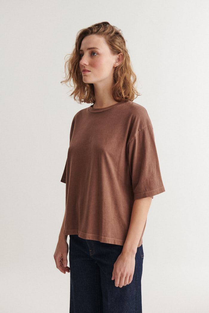 basic-apparel-boni-ss-t-shirt-t-shirt-fondue-fudge-bio image 2