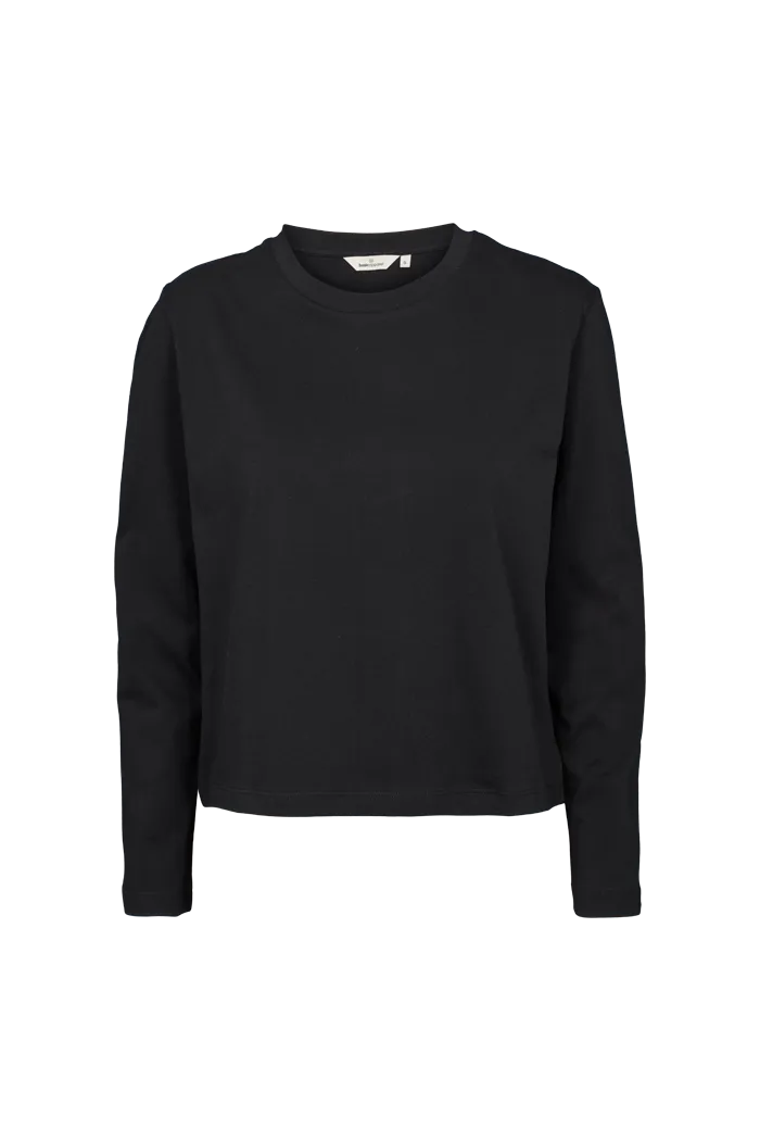 basic-apparel-raja-ls-tee-t-shirt-schwarz-bio-baumwolle image 1