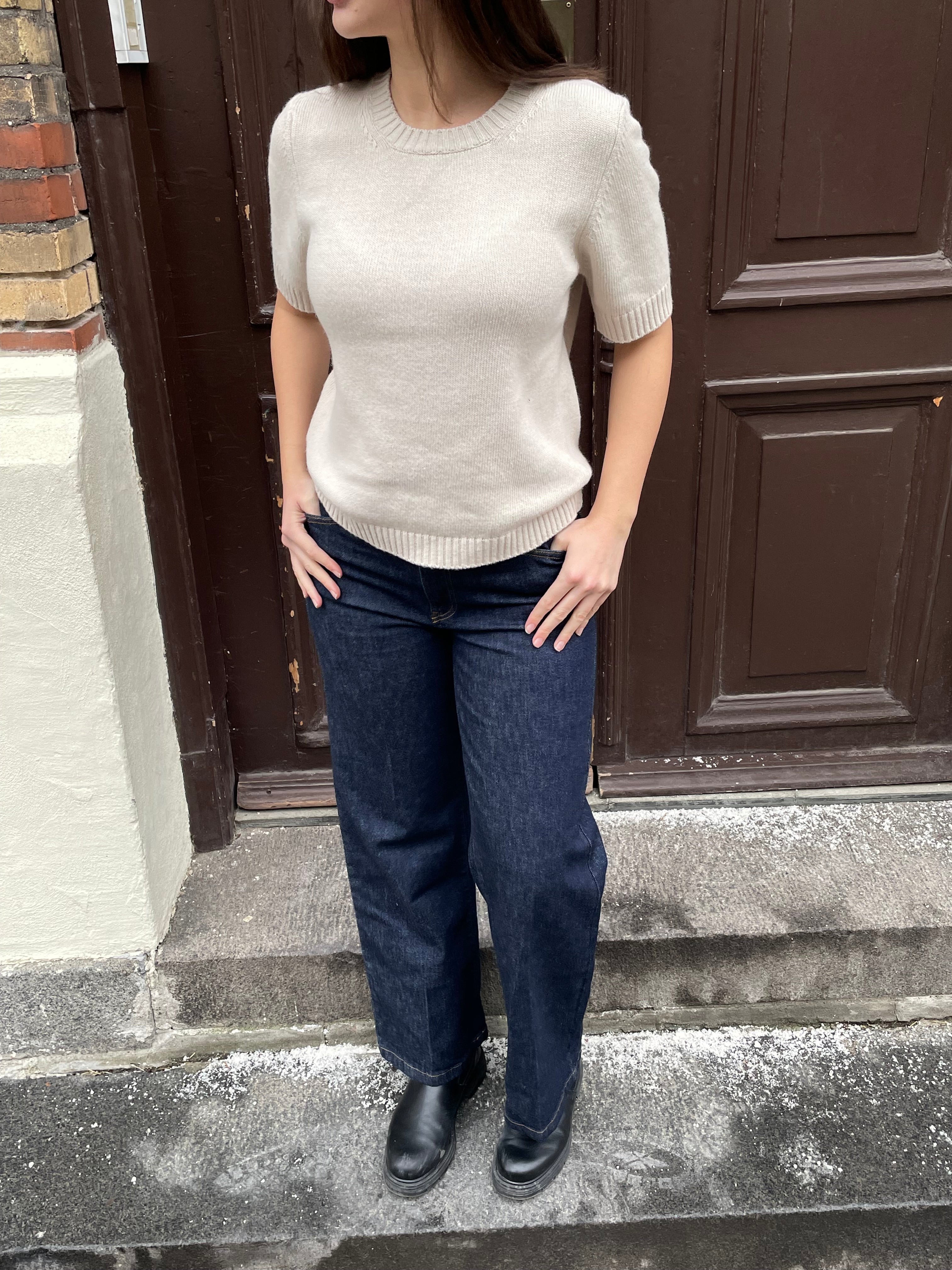 basic-apparel-cady-ss-o-neck-kurzarmpullover-natural-wolle image 6