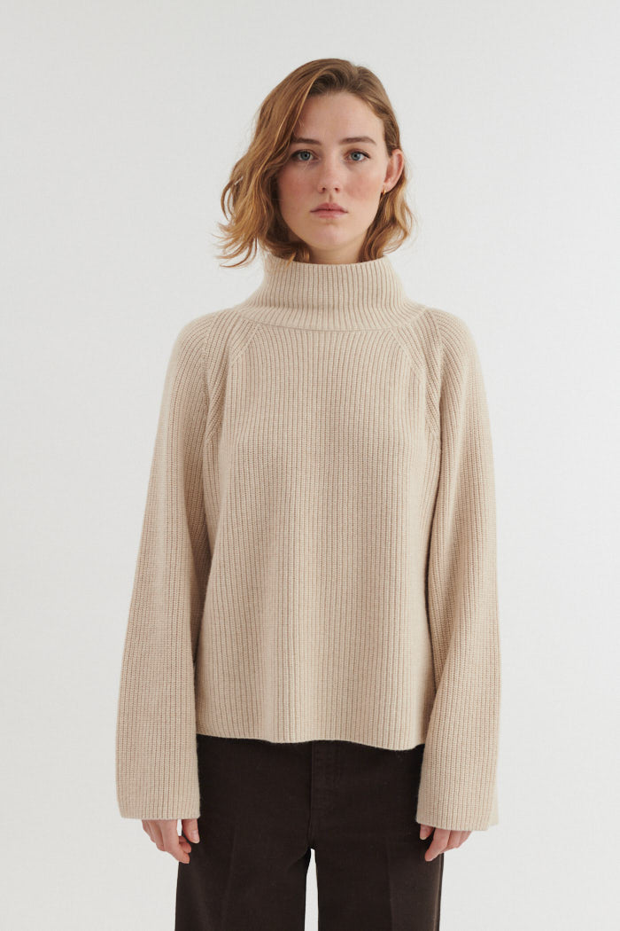 basic-apparel-cady-raglan-sweater-beige-mel-wolle-cashmere image 1