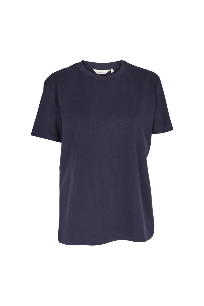 basic-apparel-rikke-tee-t-shirt-navy-oversized-bio-baumwolle image 1