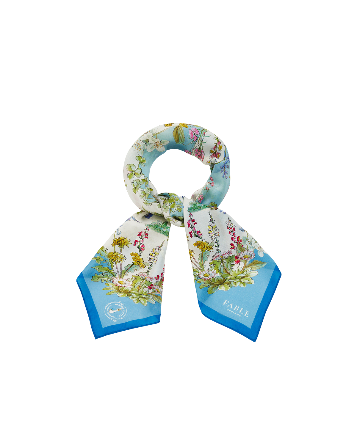 fable-england-peter-rabbit-tuch-quadratisch-blau-seide image 3