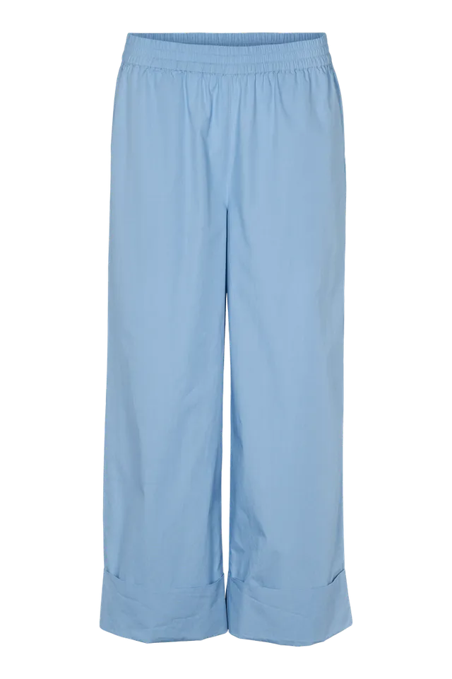 basic-apparel-silje-pants-ba416-25-hose-blissful-blue-bio-baumwolle image 1