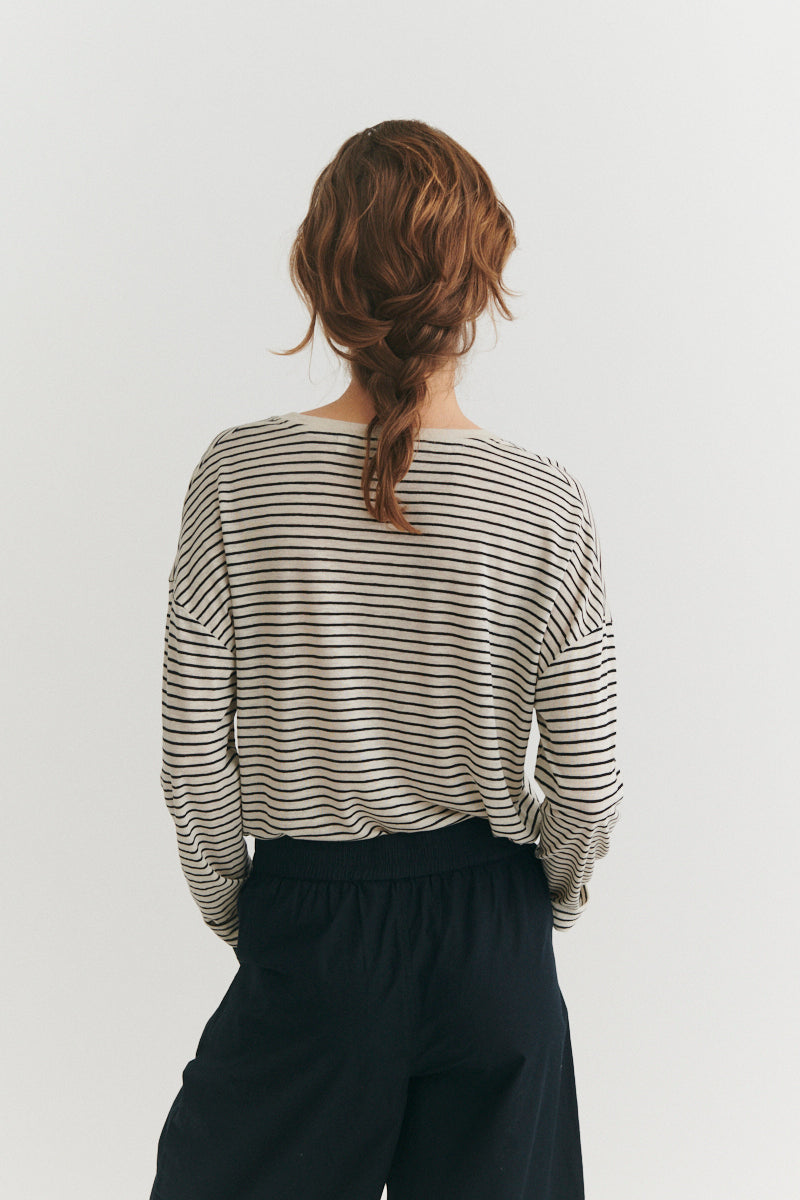 basic-apparel-ashly-langarmshirt-birch-black-leinen-mix image 3