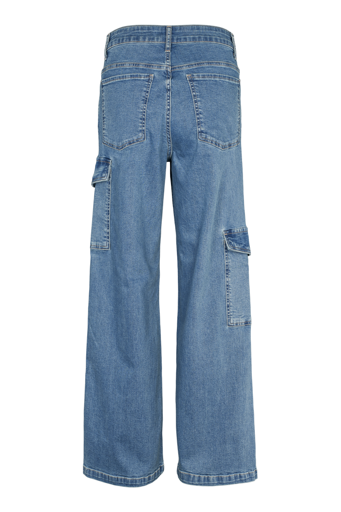 basic-apparel-enya-cargo-pants-jeans-denim-blue-bio-baumwolle image 5
