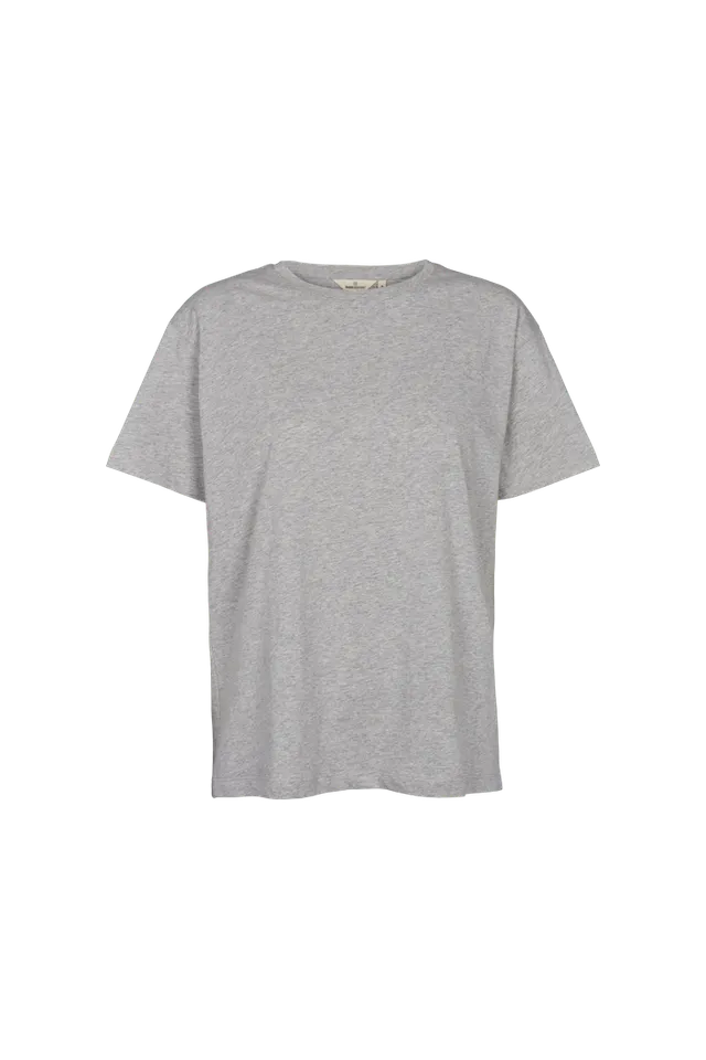 basic-apparel-rikke-rikke-tee-t-shirt-light-grey-meliert-bio image 1