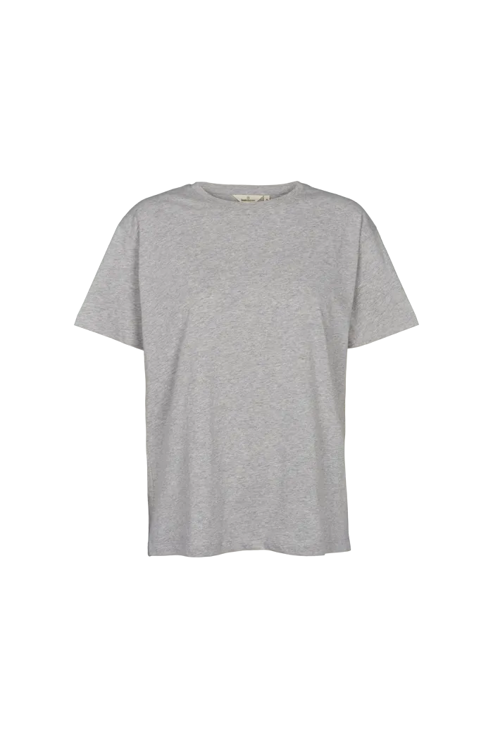 basic-apparel-rikke-rikke-tee-t-shirt-light-grey-meliert-bio image 1