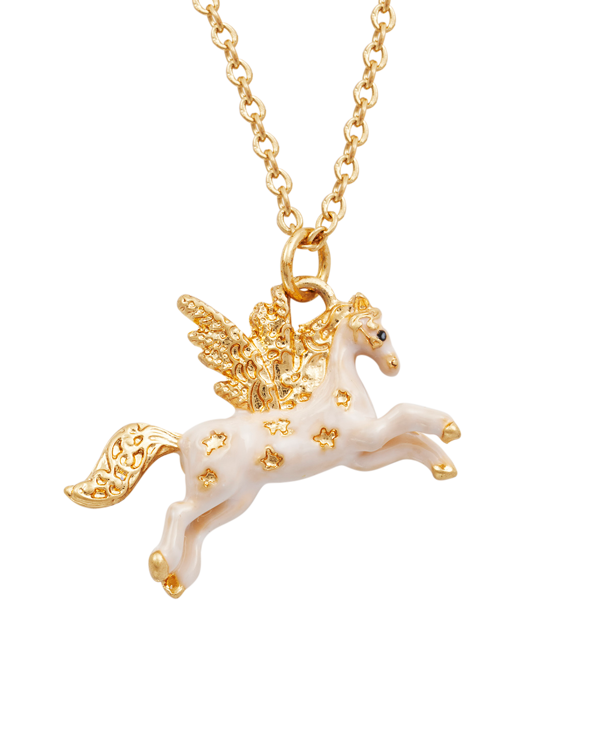 fable-england-pegasus-halskette-gold-emaille-anh-nger image 1