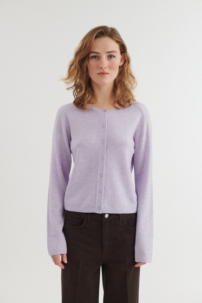 basic-apparel-selem-cardigan-strickjacke-violet-tulip-merinowolle image 1