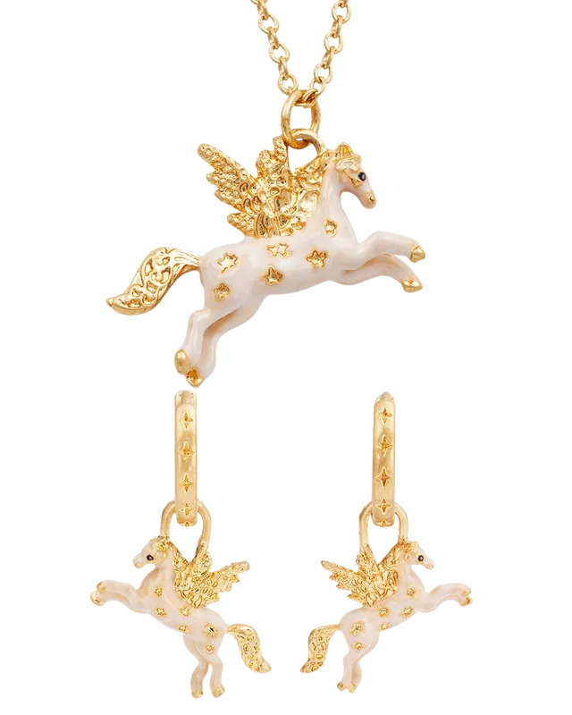 fable-england-pegasus-schmuckset-gold-kette-creolen image 1