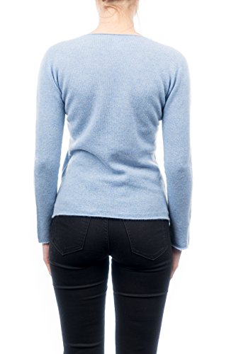 dalle-piane-cashmere-sweater-pullover-damen-himmelblau-100-kaschmir image 6