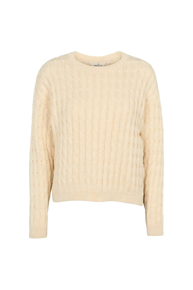 basic-apparel-minie-sweater-whisper-white-zopfstrick image 1