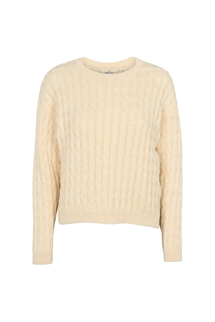 basic-apparel-minie-sweater-whisper-white-zopfstrick image 1