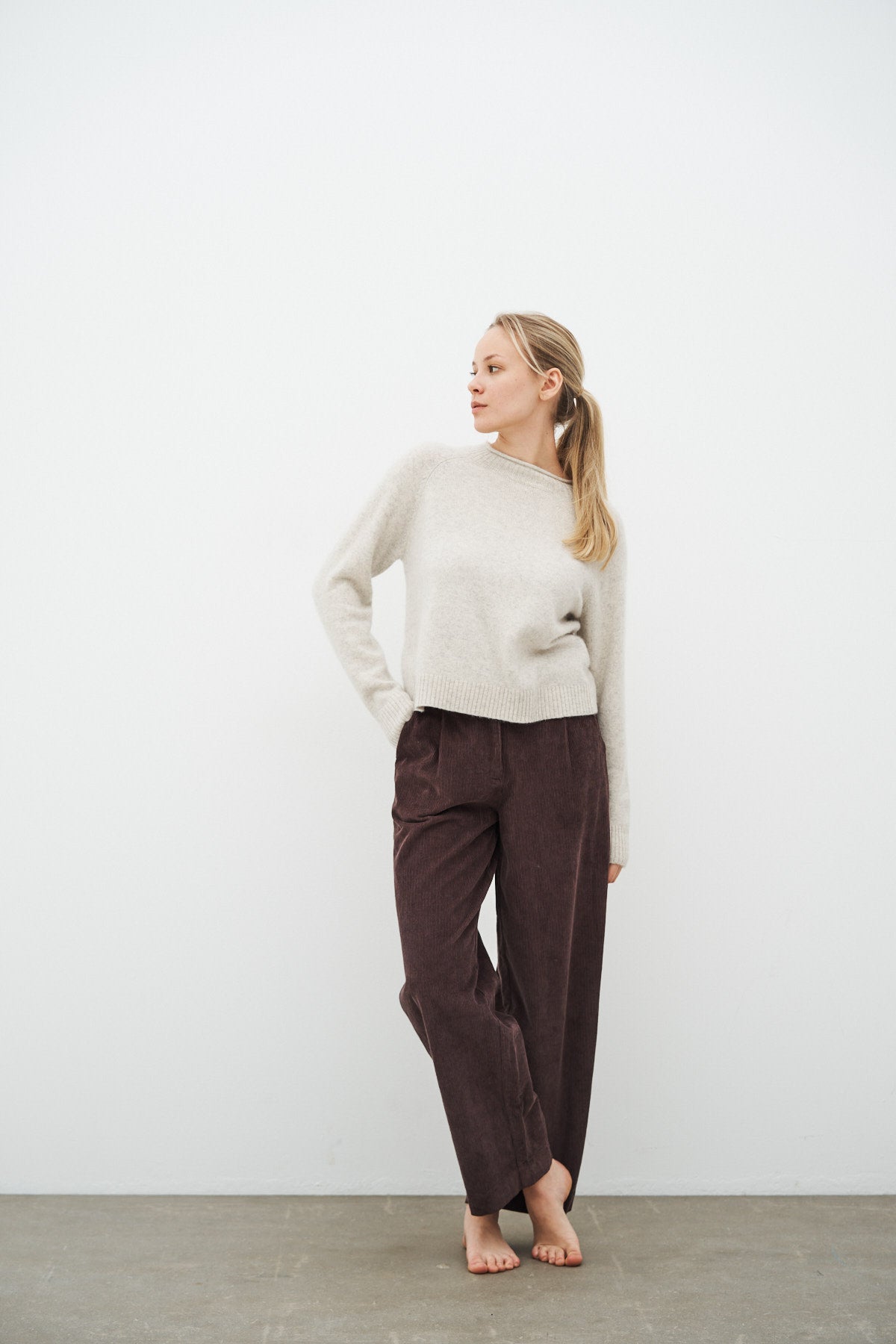 care-by-me-faye-loose-pants-cordhose-schwarz-bio-cord-gr-s image 6