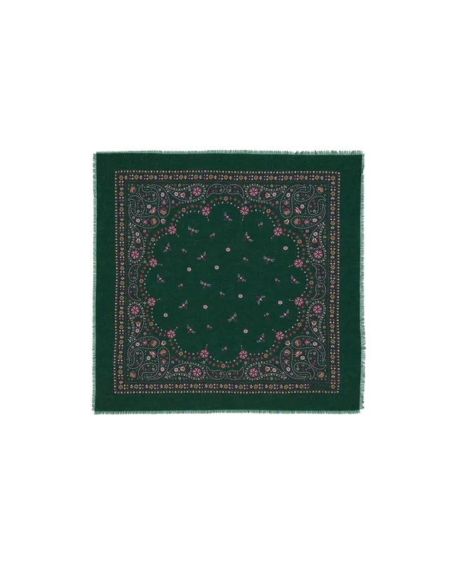 fable-england-paisley-bee-bandana-halstuch-gr-n image 1