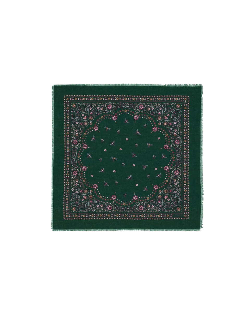 fable-england-paisley-bee-bandana-halstuch-gr-n image 1