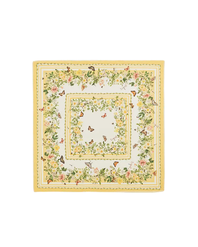 fable-england-cybele-square-schal-gelb-blumen-twill image 1
