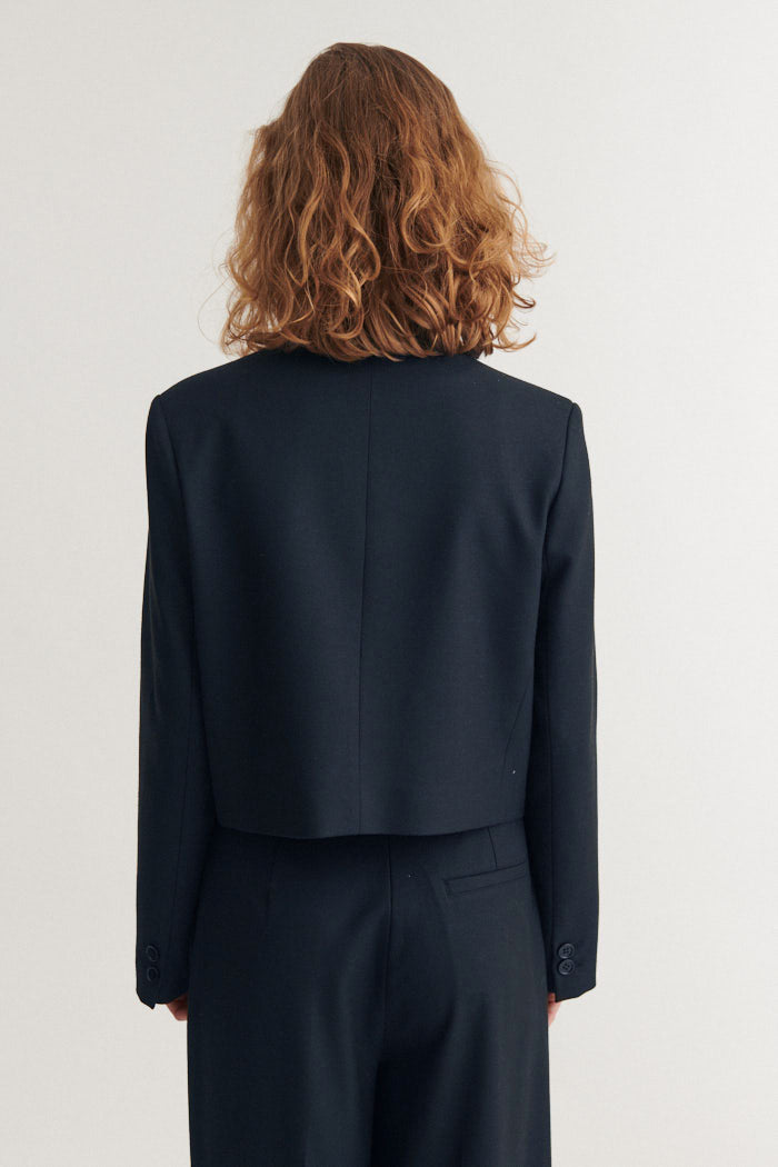 basic-apparel-radi-short-jacket-jacke-navy-melange image 4