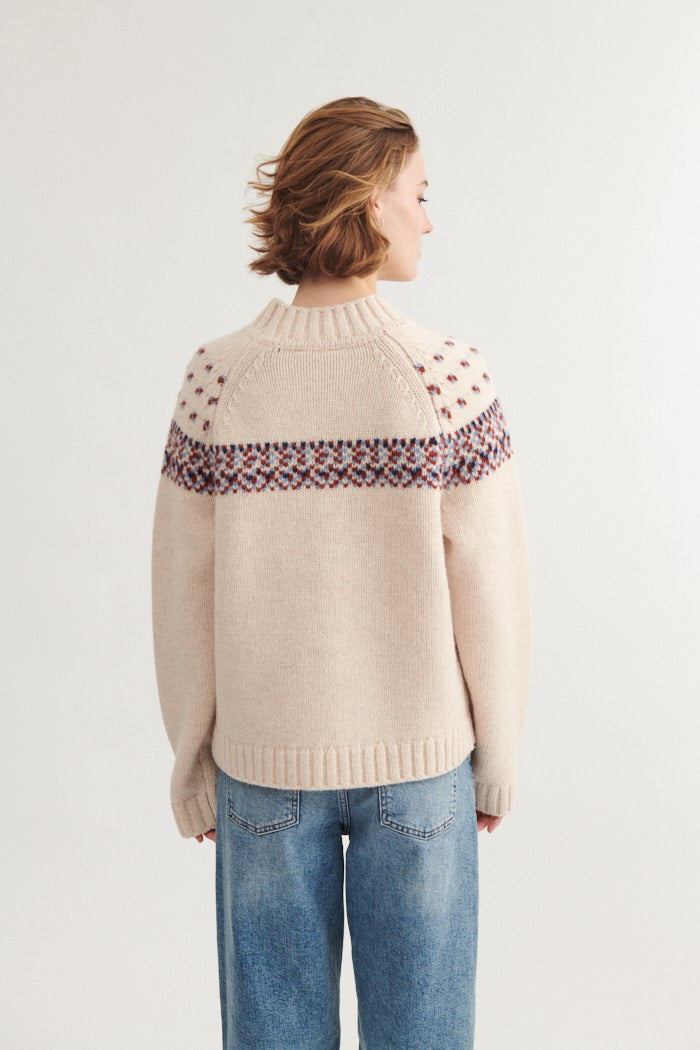 basic-apparel-blanche-sweater-wollpullover-bordeaux-wollmix image 3
