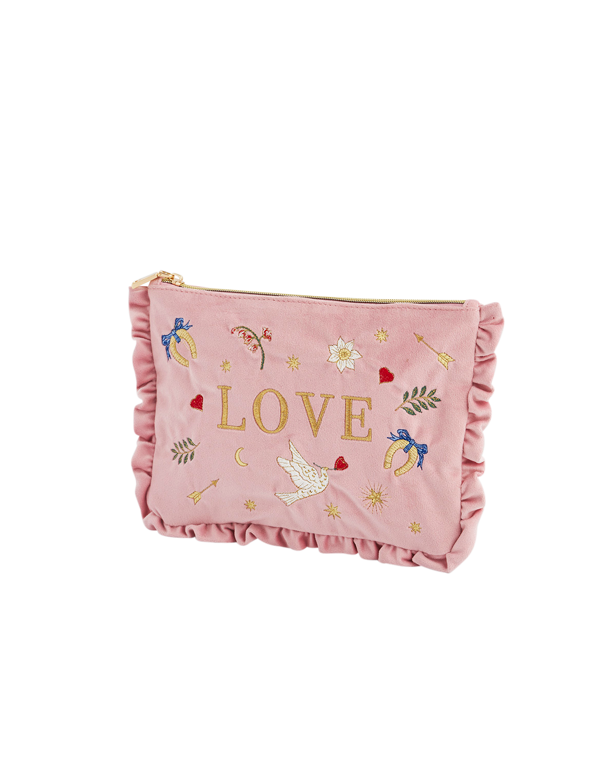 fable-england-pink-love-samt-t-schchen-rosa-bestickt image 4