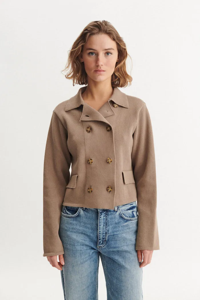 basic-apparel-mima-jacket-greige-bio-baumwolle image 1
