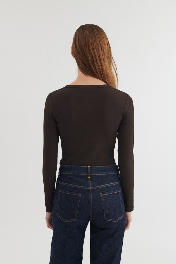 basic-apparel-ludmilla-granddad-langarmshirt-braun-bio image 3