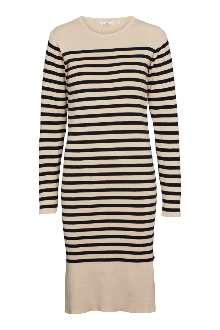 basic-apparel-sailor-stripe-knit-dress-kleid-birch-black image 1