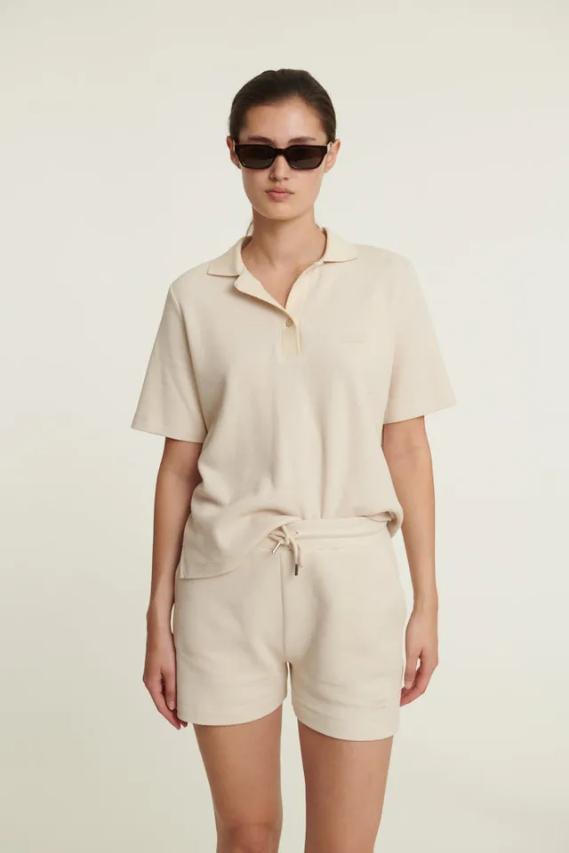 basic-apparel-ima-polo-poloshirt-beige-bio-baumwolle-kurzarm image 1