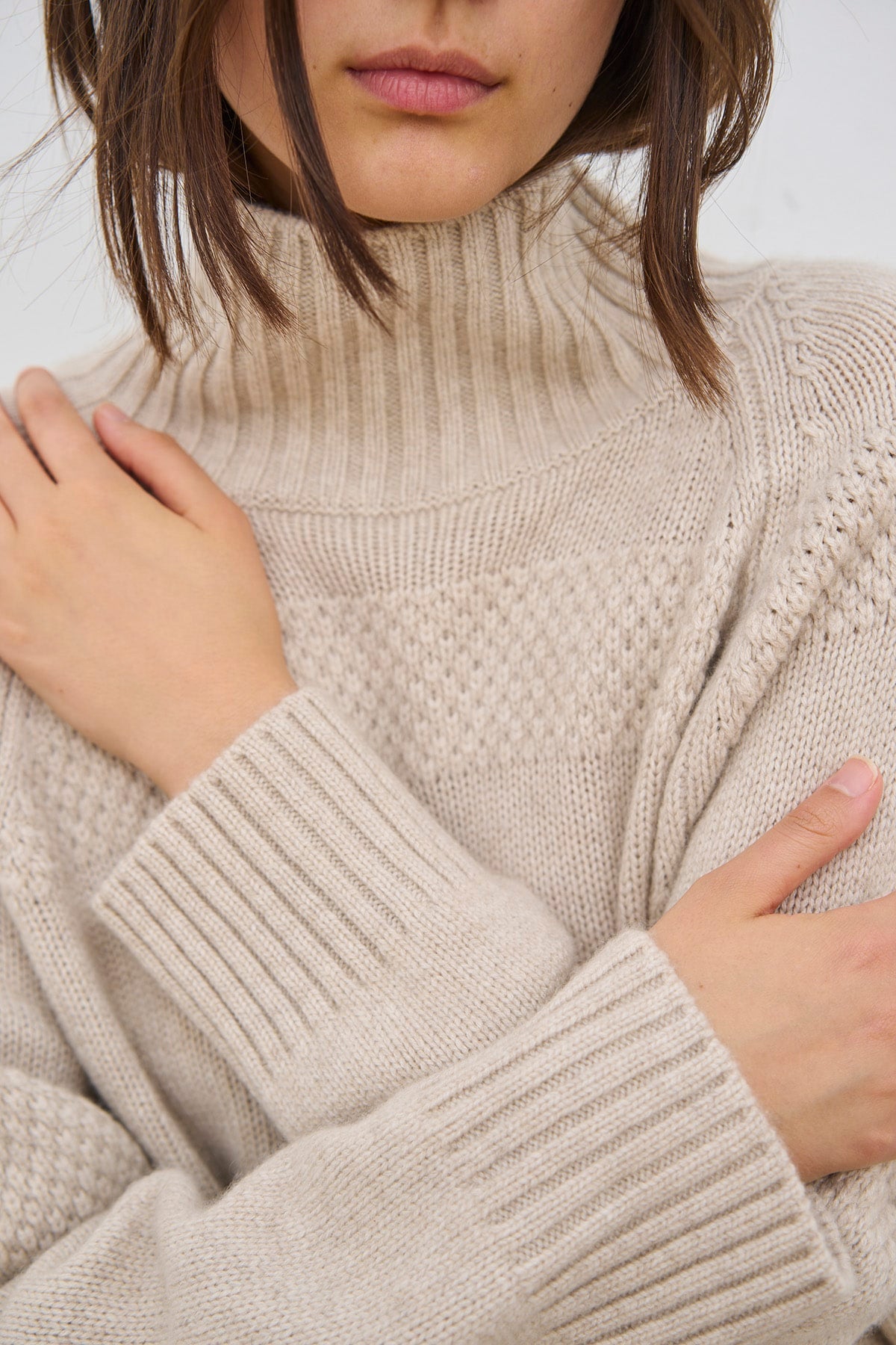 care-by-me-mea-sweater-strickpullover-hellgrau-kaschmir image 7