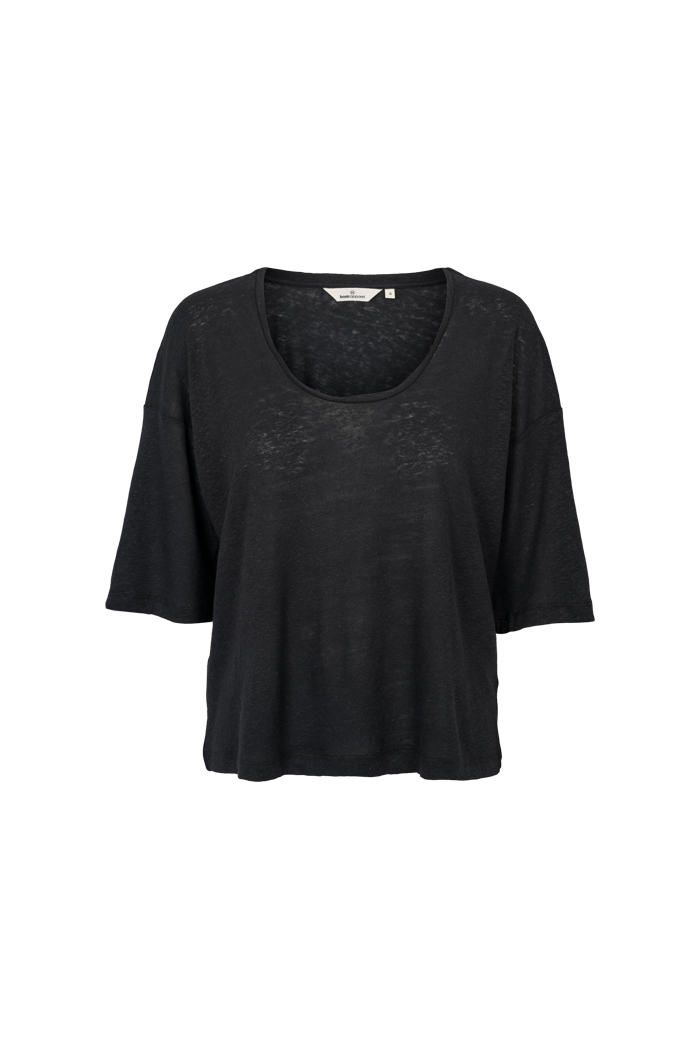 basic-apparel-ryda-oversized-tee-t-shirt-schwarz-leinen-mix image 1