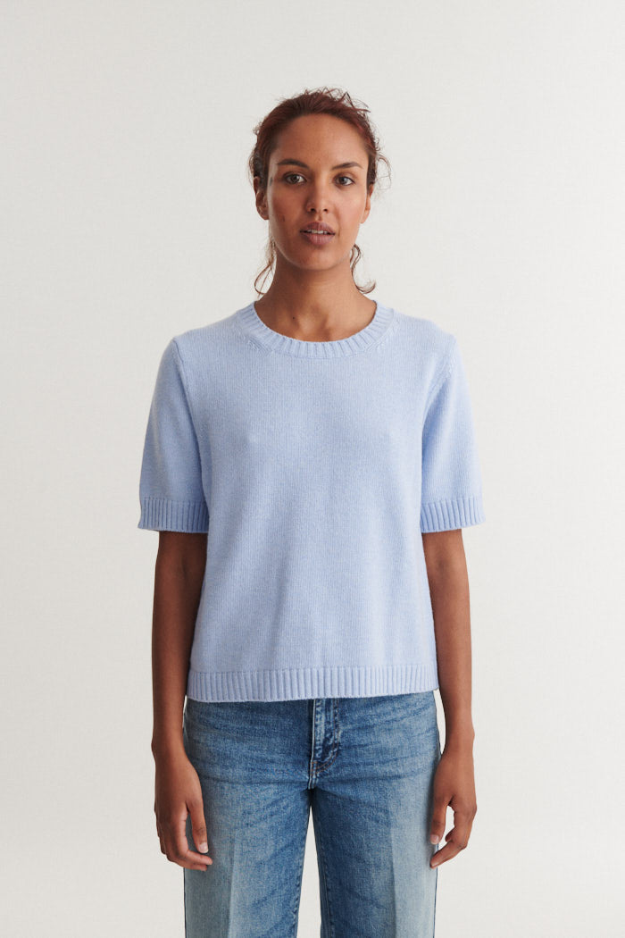 basic-apparel-cady-ss-o-neck-strick-frozen-fjord-cashmere image 1