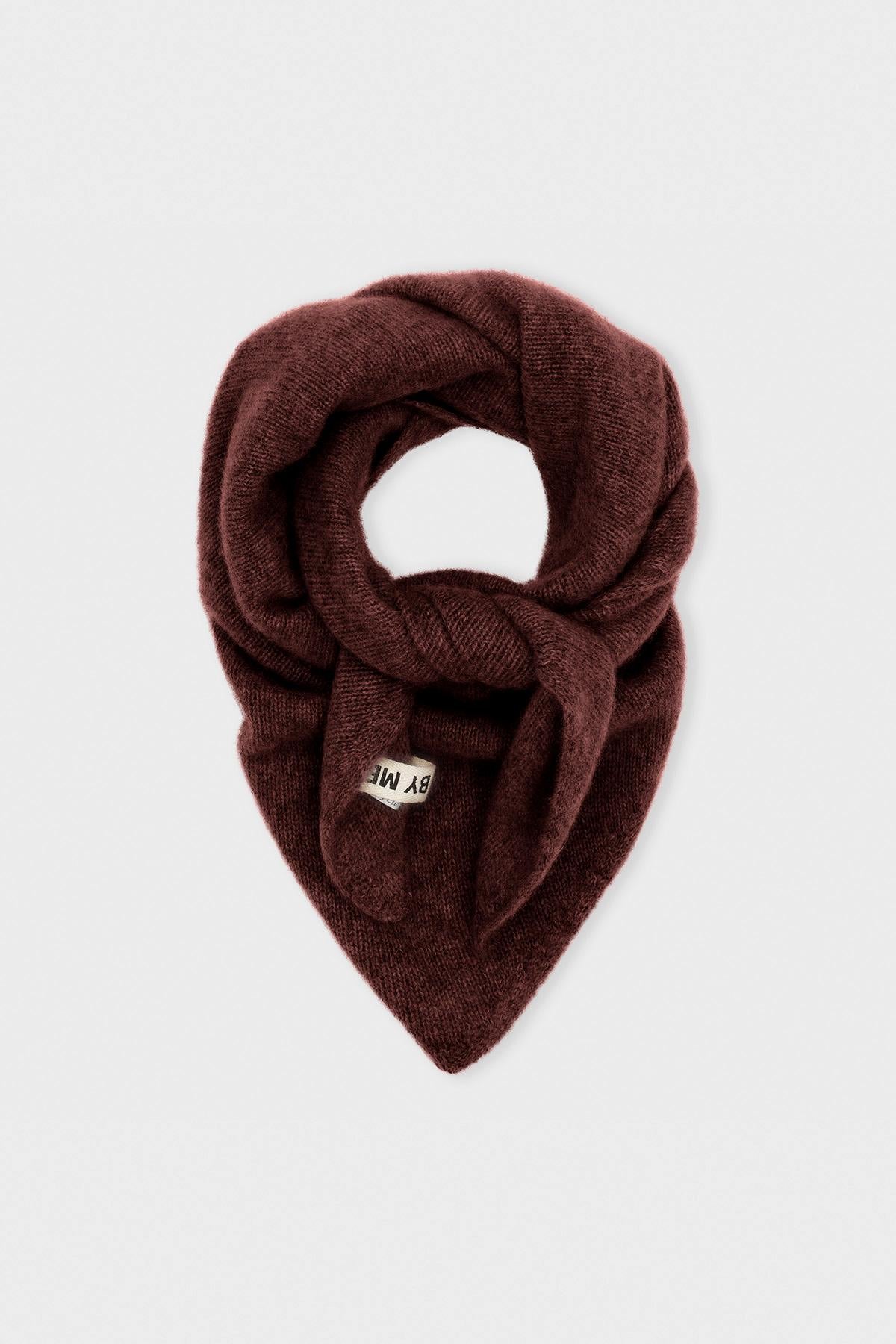 care-by-me-elena-scarf-dreieckstuch-dark-brown-kaschmir image 7