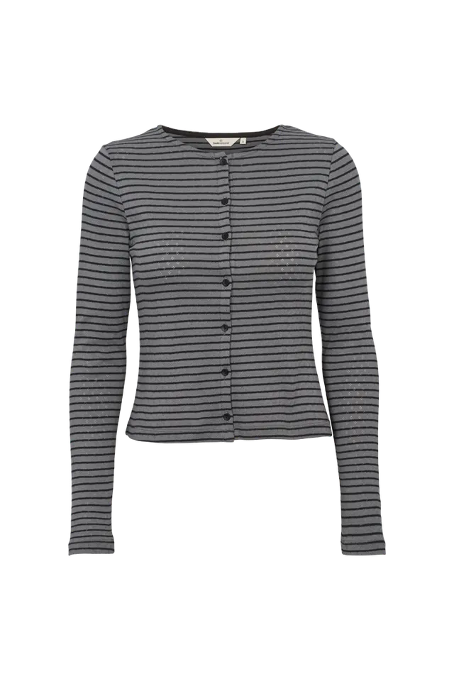 basic-apparel-arense-stripe-cardigan-poppy-seed-bio-slim image 1