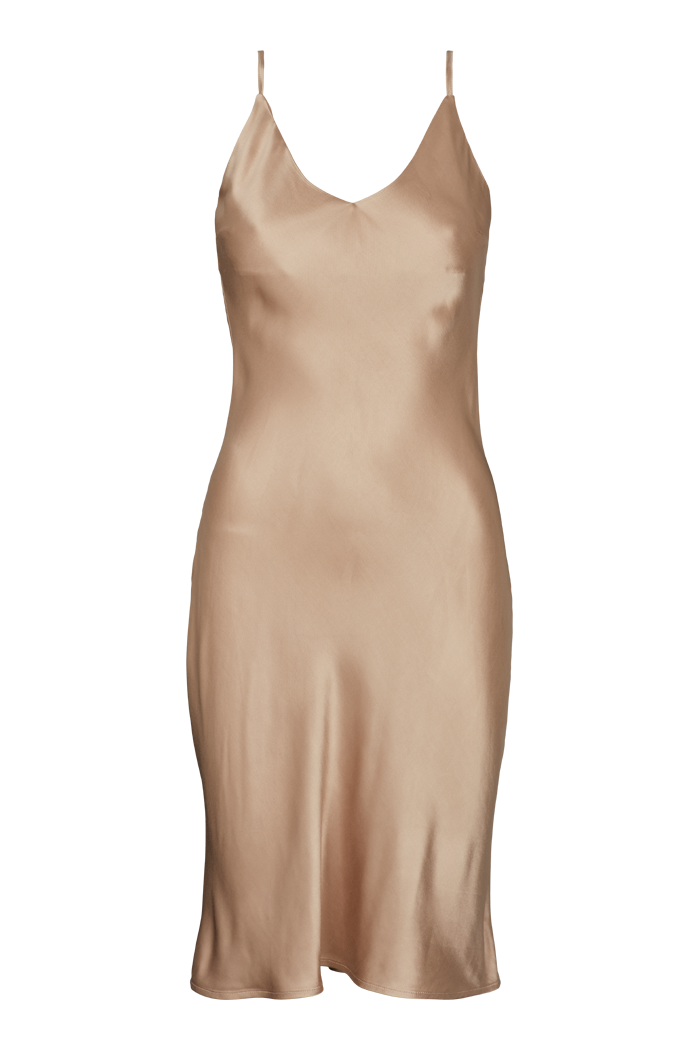 basic-apparel-flora-strap-dress-kleid-sesame-viskose image 1