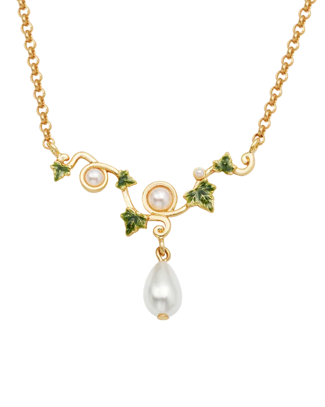 fable-england-ivy-pearl-halskette-gold-glasperle image 1