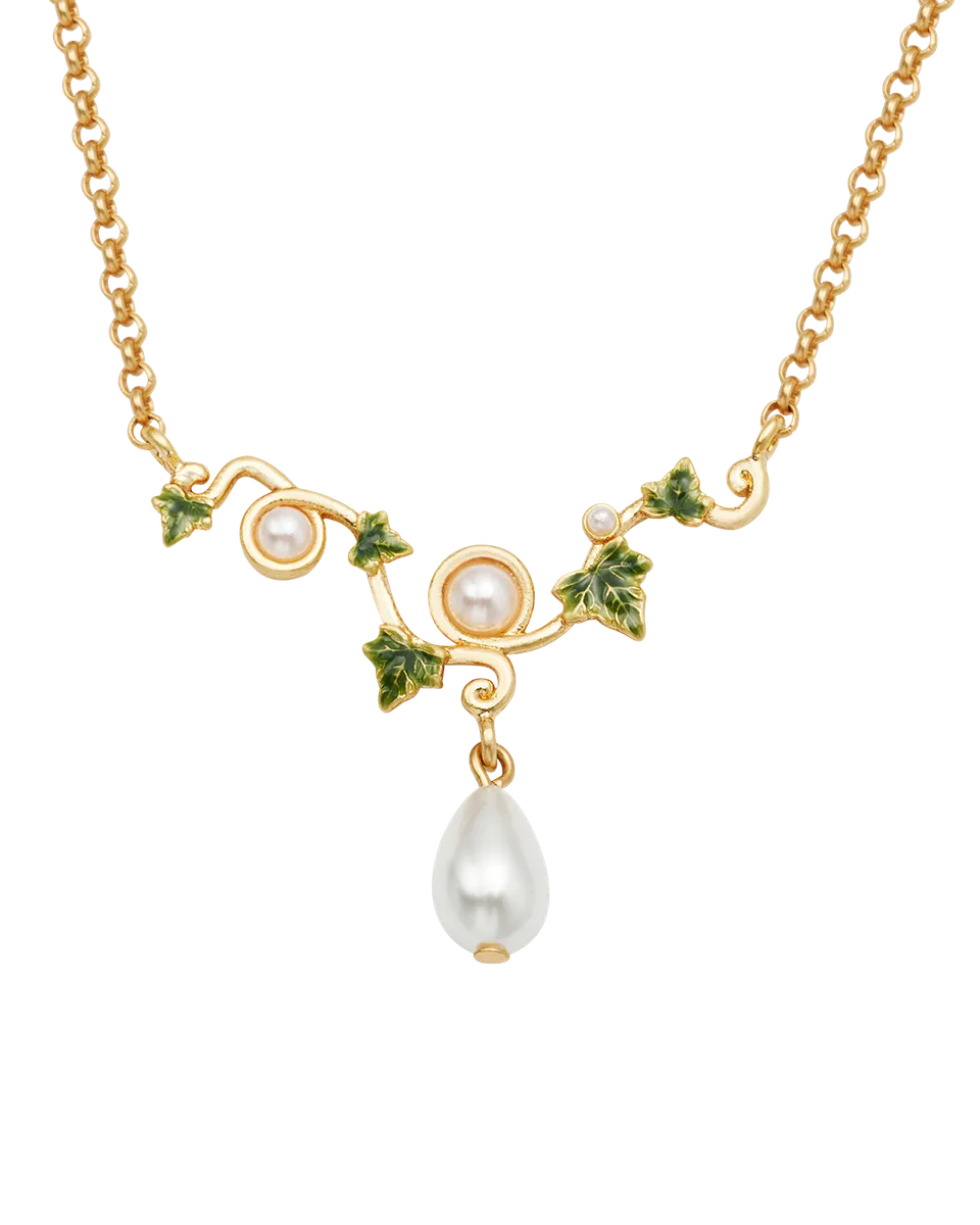 fable-england-ivy-pearl-halskette-gold-glasperle image 1